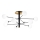 Ideal Lux - LED Chandelier on a pole COSMOPOLITAN 10xG9/3W/230V d. 124 cm black