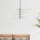 Ideal Lux - LED Chandelier on a pole EQUINOXE 12xG4/2W/230V d. 124 cm shiny chrome/clear