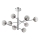 Ideal Lux - LED Chandelier on a pole EQUINOXE 8xG4/2W/230V d. 128 cm shiny chrome/smoky