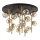 Ideal Lux - LED Chandelier on a pole PERLAGE 18xG9/3W/230V d. 70 cm gold/smoky