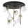 Ideal Lux - LED Chandelier on a pole PERLAGE 9xG9/3W/230V d. 55 cm gold/white