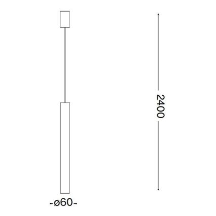 Ideal Lux - LED Chandelier on a string 1xGU10/7W/230V CRI 90