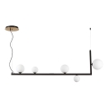 Ideal Lux - LED Chandelier on a string BIRDS 5xG9/3W/230V black/gold