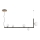 Ideal Lux - LED Chandelier on a string BIRDS 5xG9/3W/230V black/gold