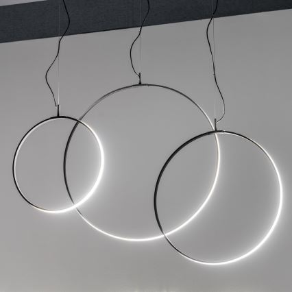 Ideal Lux - LED Chandelier on a string CIRCUS LED/36W/230V d. 74,5 cm CRI 90 black