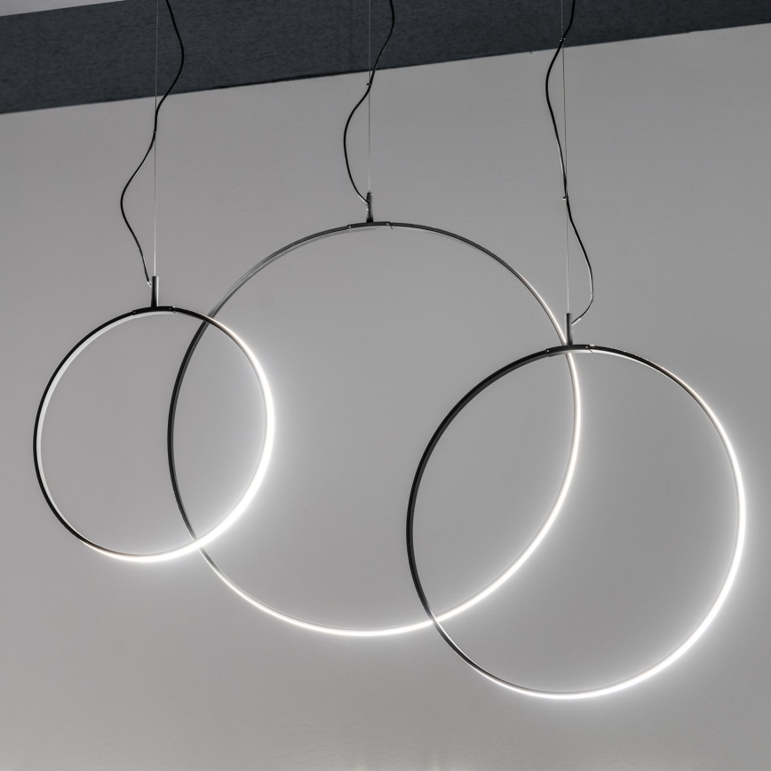 Ideal Lux - LED Chandelier on a string CIRCUS LED/36W/230V d. 74,5 cm CRI 90 black