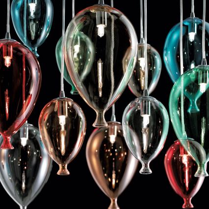 Ideal Lux - LED Chandelier on a string CLOWN 12xG9/3W/230V d. 60 cm colorful