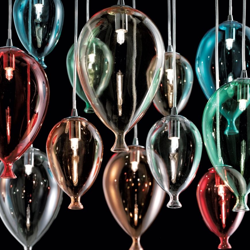 Ideal Lux - LED Chandelier on a string CLOWN 12xG9/3W/230V d. 60 cm colorful