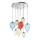 Ideal Lux - LED Chandelier on a string CLOWN 8xG9/3W/230V d. 50 cm colorful