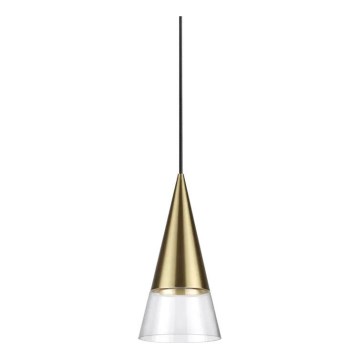 Ideal Lux - LED Chandelier on a string CONO 1xGU10/7W/230V d. 15 cm CRI 90 brass