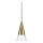 Ideal Lux - LED Chandelier on a string CONO 1xGU10/7W/230V d. 15 cm CRI 90 brass