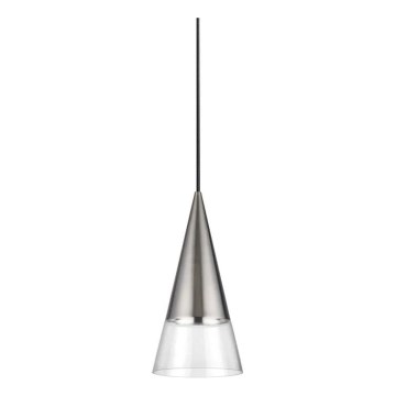 Ideal Lux - LED Chandelier on a string CONO 1xGU10/7W/230V d. 15 cm CRI 90 matte chrome
