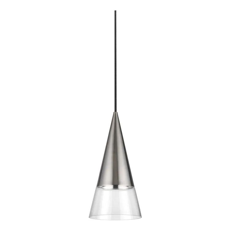 Ideal Lux - LED Chandelier on a string CONO 1xGU10/7W/230V d. 15 cm CRI 90 matte chrome