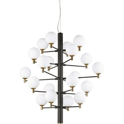 Ideal Lux - LED Chandelier on a string COPERNICO 20xG9/3W/230V d. 86 cm black