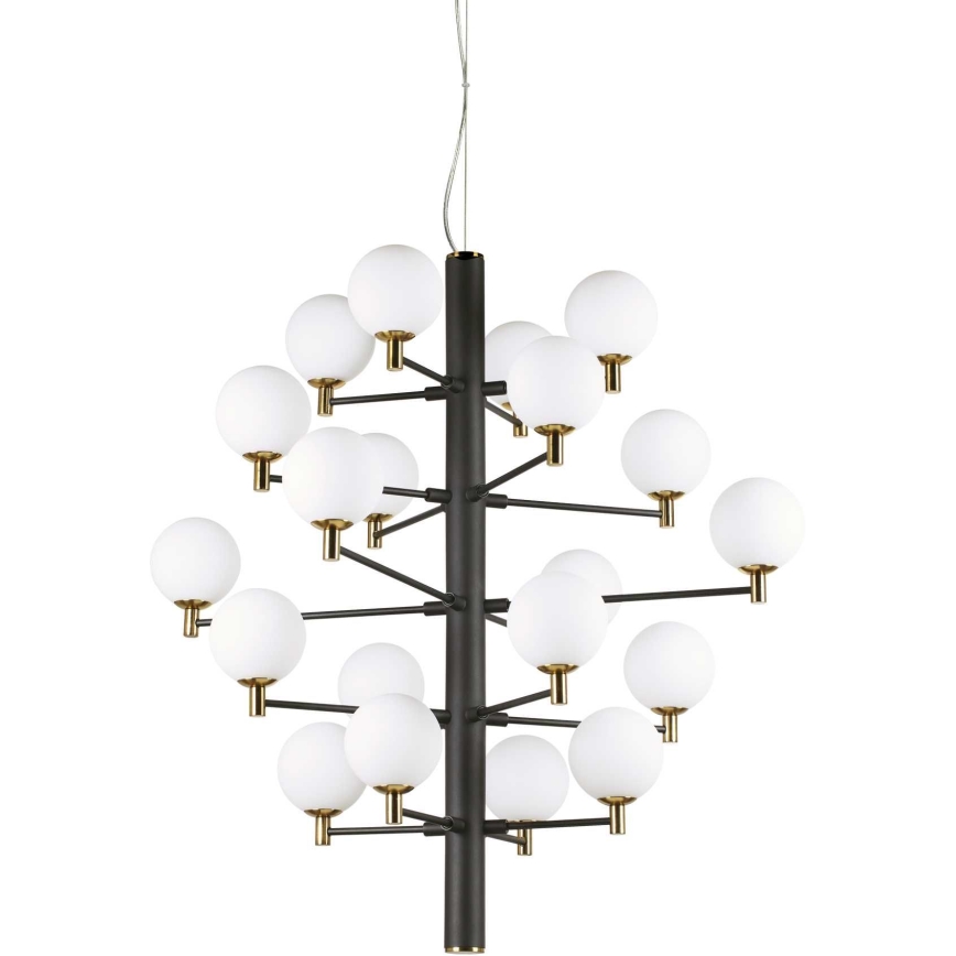 Ideal Lux - LED Chandelier on a string COPERNICO 20xG9/3W/230V d. 86 cm black