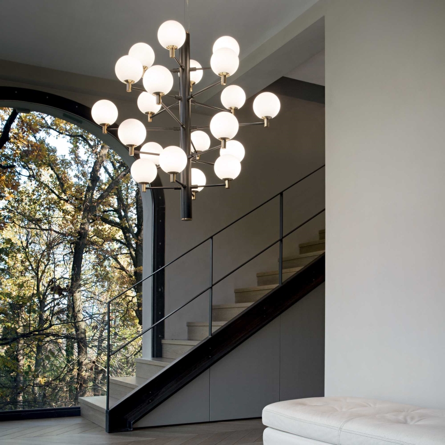Ideal Lux - LED Chandelier on a string COPERNICO 20xG9/3W/230V d. 86 cm black