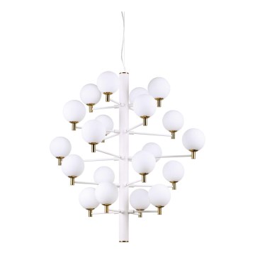 Ideal Lux - LED Chandelier on a string COPERNICO 20xG9/3W/230V d. 86 cm white
