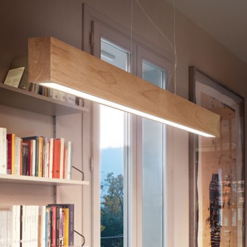 Ideal Lux - LED Chandelier on a string CRAFT LED/32W/230V CRI 90 beech