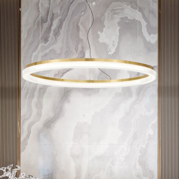 Ideal Lux - LED Chandelier on a string CROWN LED/42W/230V 3000K d. 80 cm CRI 90 brass
