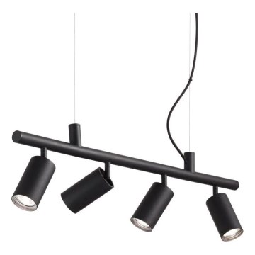 Ideal Lux - LED Chandelier on a string DYNAMITE 4xGU10/7W/230V CRI 90 black