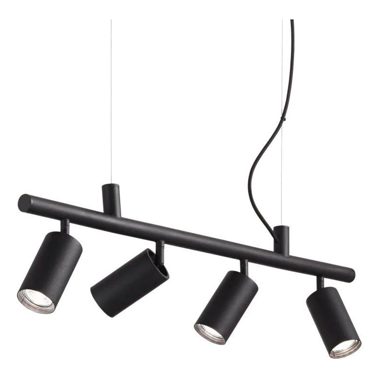 Ideal Lux - LED Chandelier on a string DYNAMITE 4xGU10/7W/230V CRI 90 black
