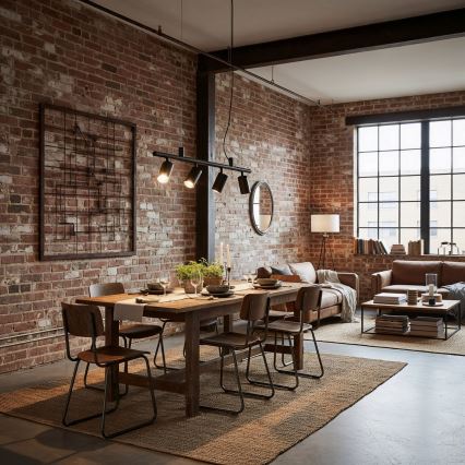 Ideal Lux - LED Chandelier on a string DYNAMITE 4xGU10/7W/230V CRI 90 black