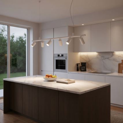 Ideal Lux - LED Chandelier on a string DYNAMITE 6xGU10/7W/230V CRI 90 white