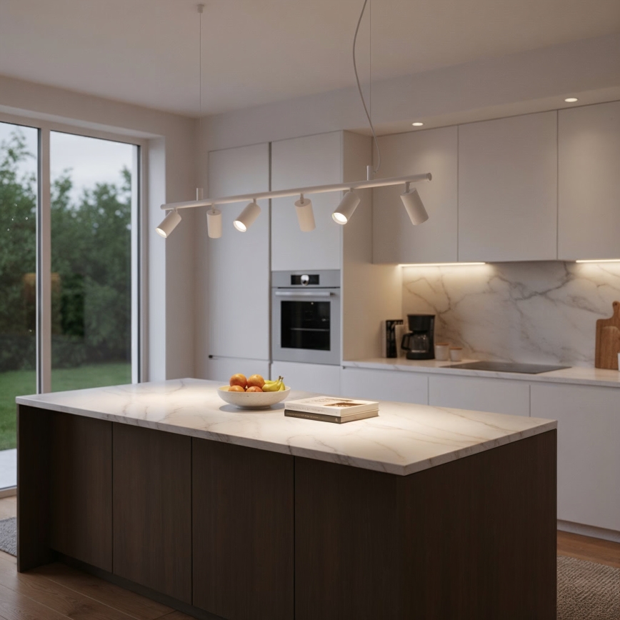 Ideal Lux - LED Chandelier on a string DYNAMITE 6xGU10/7W/230V CRI 90 white