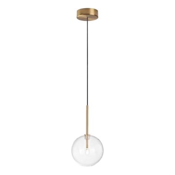 Ideal Lux - LED Chandelier on a string EQUINOXE 1xG4/2W/230V d. 15 cm brass/clear