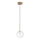 Ideal Lux - LED Chandelier on a string EQUINOXE 1xG4/2W/230V d. 15 cm brass/clear