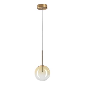 Ideal Lux - LED Chandelier on a string EQUINOXE 1xG4/2W/230V d. 15 cm brass/smoky