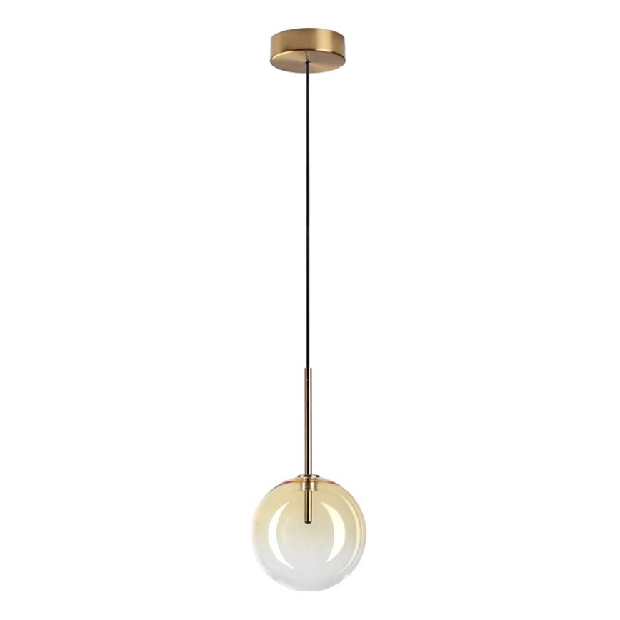 Ideal Lux - LED Chandelier on a string EQUINOXE 1xG4/2W/230V d. 15 cm brass/smoky