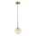 Ideal Lux - LED Chandelier on a string EQUINOXE 1xG4/2W/230V d. 15 cm brass/smoky
