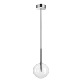 Ideal Lux - LED Chandelier on a string EQUINOXE 1xG4/2W/230V d. 15 cm shiny chrome/clear