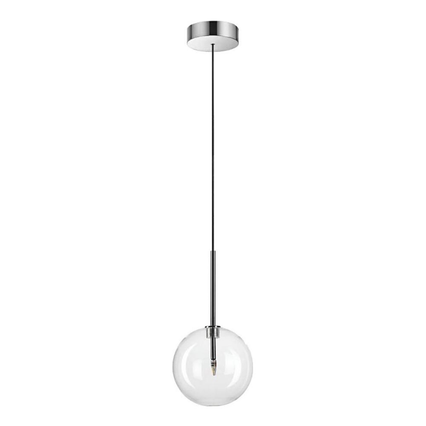 Ideal Lux - LED Chandelier on a string EQUINOXE 1xG4/2W/230V d. 15 cm shiny chrome/clear