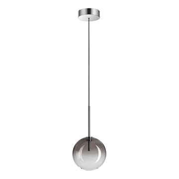 Ideal Lux - LED Chandelier on a string EQUINOXE 1xG4/2W/230V d. 15 cm shiny chrome/smoky