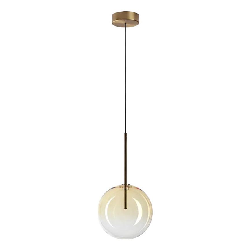 Ideal Lux - LED Chandelier on a string EQUINOXE 1xG4/2W/230V d. 20 cm brass/smoky