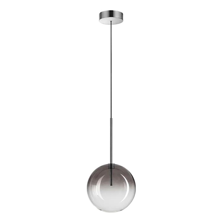 Ideal Lux - LED Chandelier on a string EQUINOXE 1xG4/2W/230V d. 20 cm shiny chrome/smoky