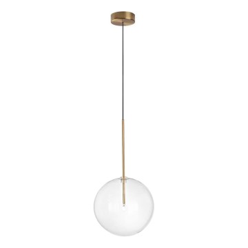 Ideal Lux - LED Chandelier on a string EQUINOXE 1xG4/2W/230V d. 25 cm brass/clear