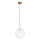 Ideal Lux - LED Chandelier on a string EQUINOXE 1xG4/2W/230V d. 25 cm brass/clear