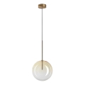 Ideal Lux - LED Chandelier on a string EQUINOXE 1xG4/2W/230V d. 25 cm brass/smoky