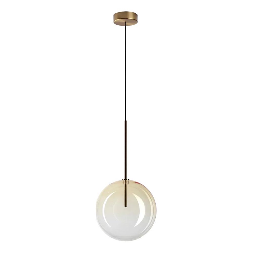 Ideal Lux - LED Chandelier on a string EQUINOXE 1xG4/2W/230V d. 25 cm brass/smoky