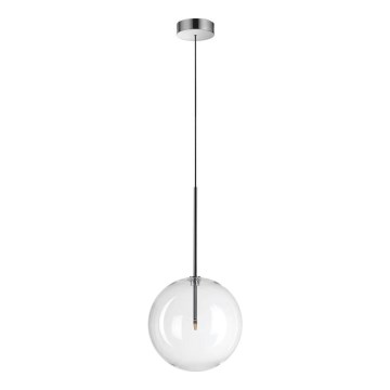 Ideal Lux - LED Chandelier on a string EQUINOXE 1xG4/2W/230V d. 25 cm shiny chrome/clear