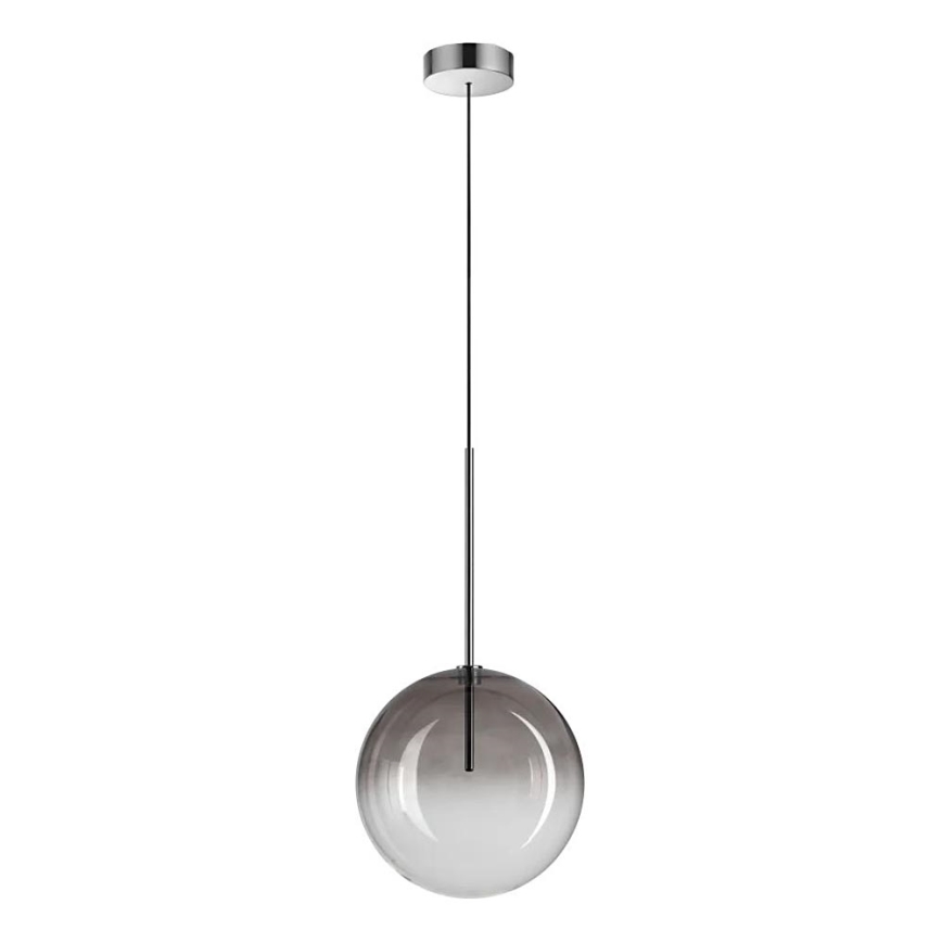 Ideal Lux - LED Chandelier on a string EQUINOXE 1xG4/2W/230V d. 25 cm shiny chrome/smoky