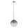 Ideal Lux - LED Chandelier on a string EQUINOXE 1xG4/2W/230V d. 25 cm shiny chrome/smoky