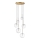 Ideal Lux - LED Chandelier on a string EQUINOXE 6xG4/2W/230V d. 65 cm brass/clear