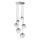 Ideal Lux - LED Chandelier on a string EQUINOXE 6xG4/2W/230V d. 65 cm shiny chrome/smoky