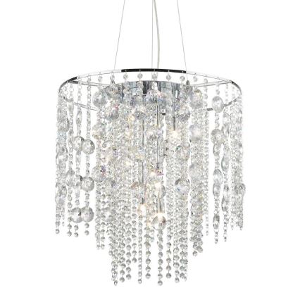 Ideal Lux - LED Crystal chandelier on a string EVASIONE 10xG9/3W/230V d. 51 cm shiny chrome
