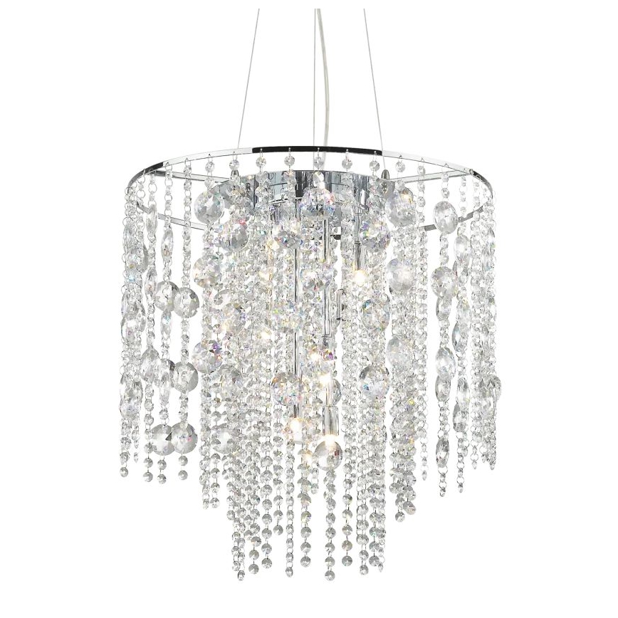 Ideal Lux - LED Crystal chandelier on a string EVASIONE 10xG9/3W/230V d. 51 cm shiny chrome