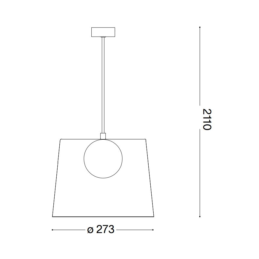 Ideal Lux - LED Chandelier on a string FADE 1xG9/3W/230V d. 27,3 cm copper/smoky
